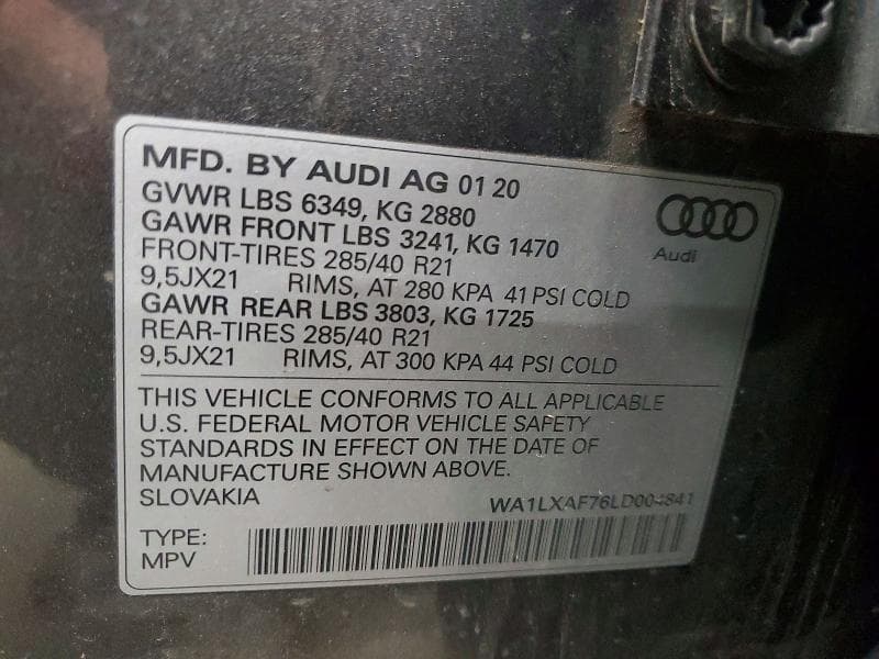 2020 AUDI Q7 PREMIUM PLUS 13