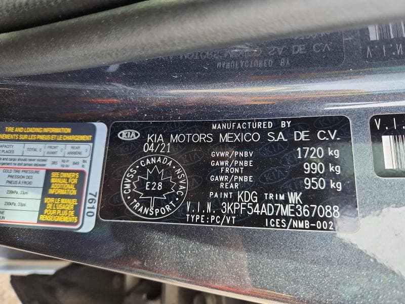 2021 KIA FORTE EX 12