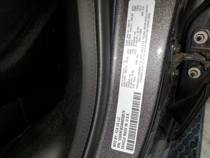 2022 RAM 1500 BIG HORN/LONE STAR 12