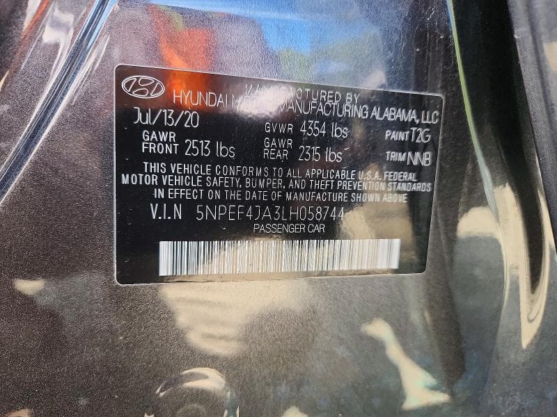 2020 HYUNDAI SONATA SEL 12