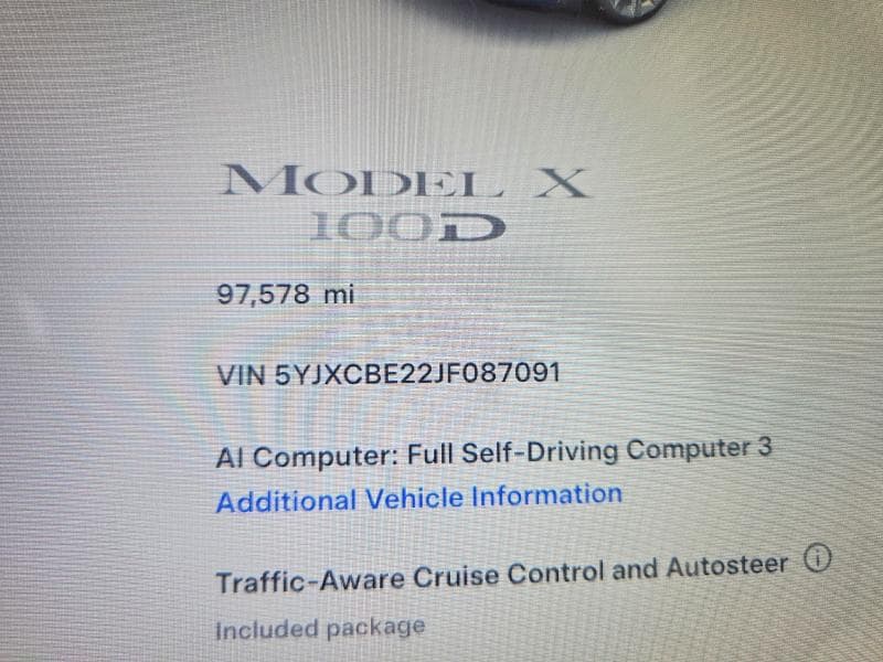 2018 TESLA MODEL X 9