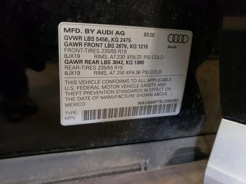 2020 AUDI Q5 PREMIUM 13