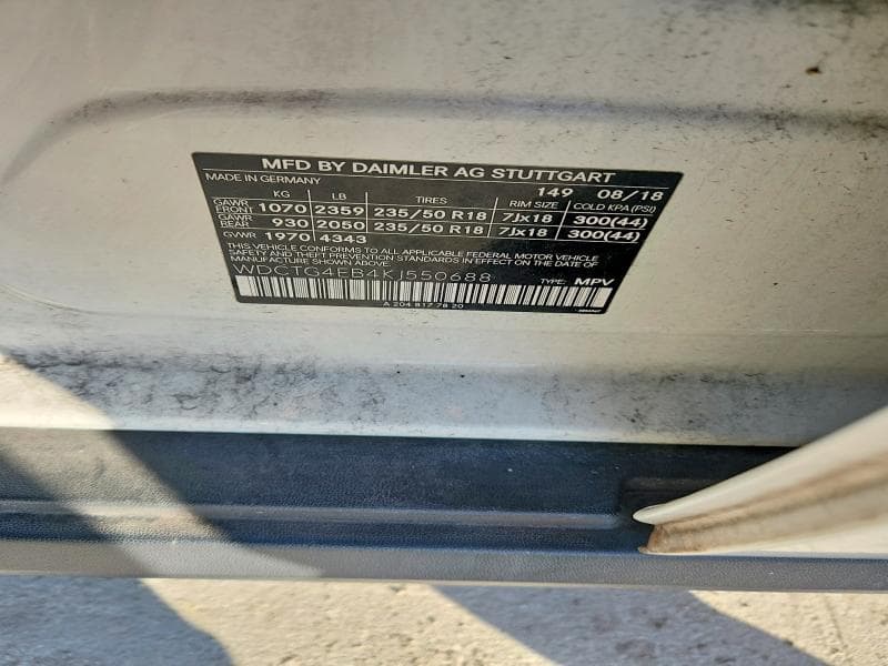 2019 MERCEDES-BENZ GLA 250 13