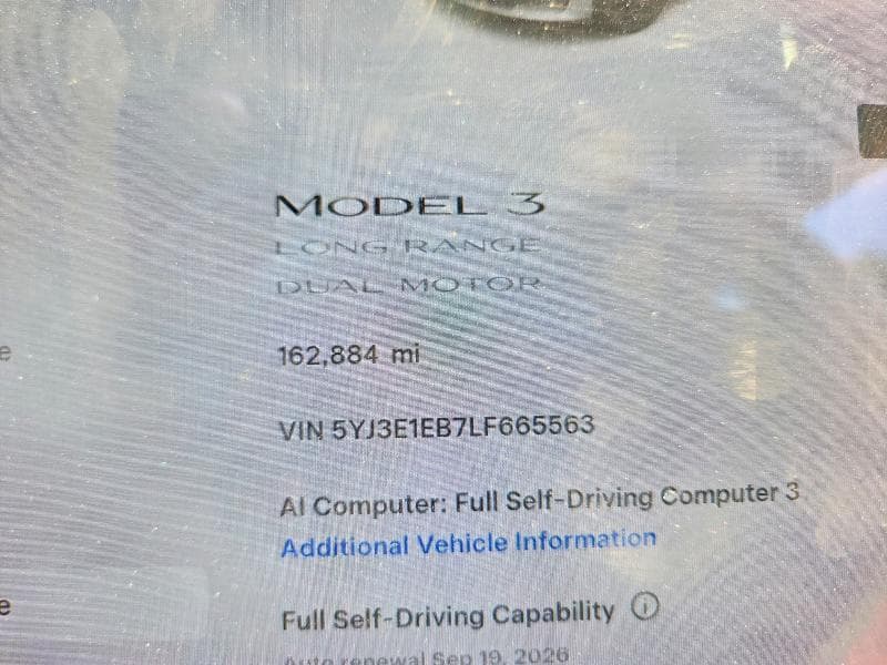 2020 TESLA MODEL 3 9