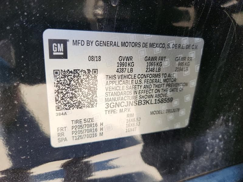 2019 CHEVROLET TRAX LS 13
