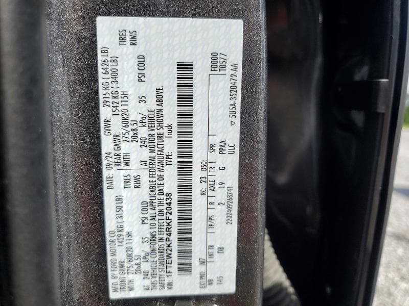 2024 FORD F150 STX 13