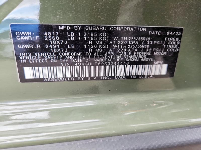 2025 SUBARU CROSSTREK SPORT 14