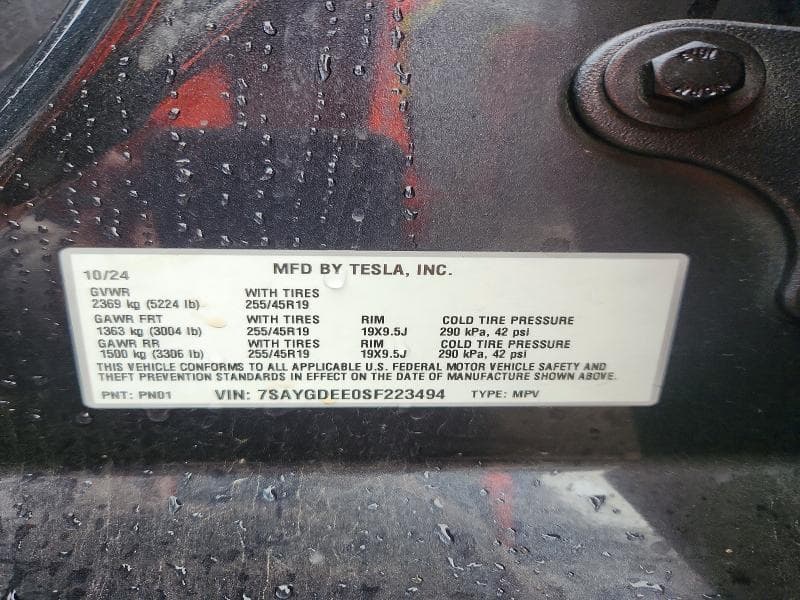 2025 TESLA MODEL Y 13