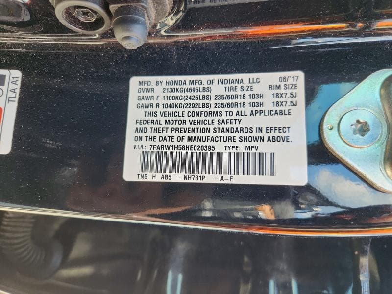 2017 HONDA CR-V EX 14