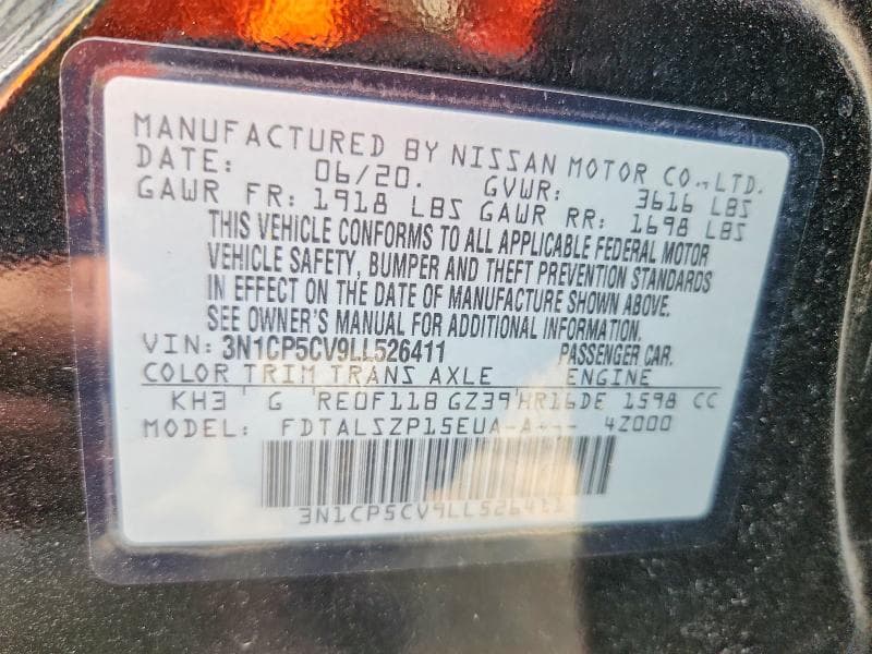 2020 NISSAN KICKS SV 14