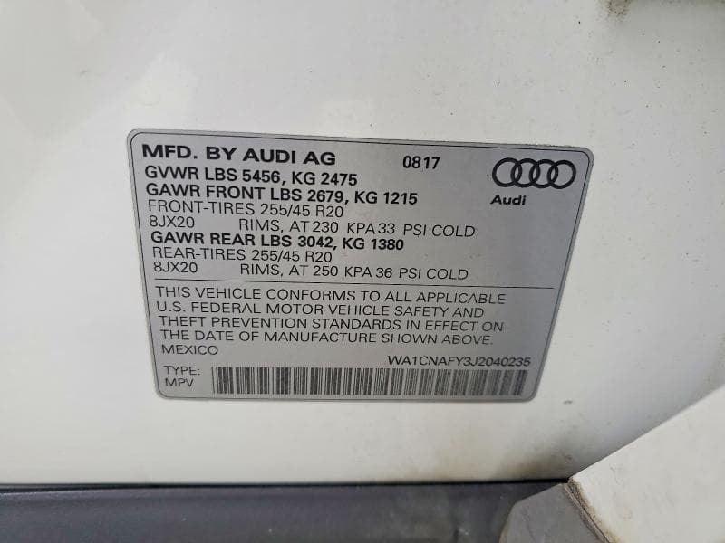 2018 AUDI Q5 PRESTIGE 13