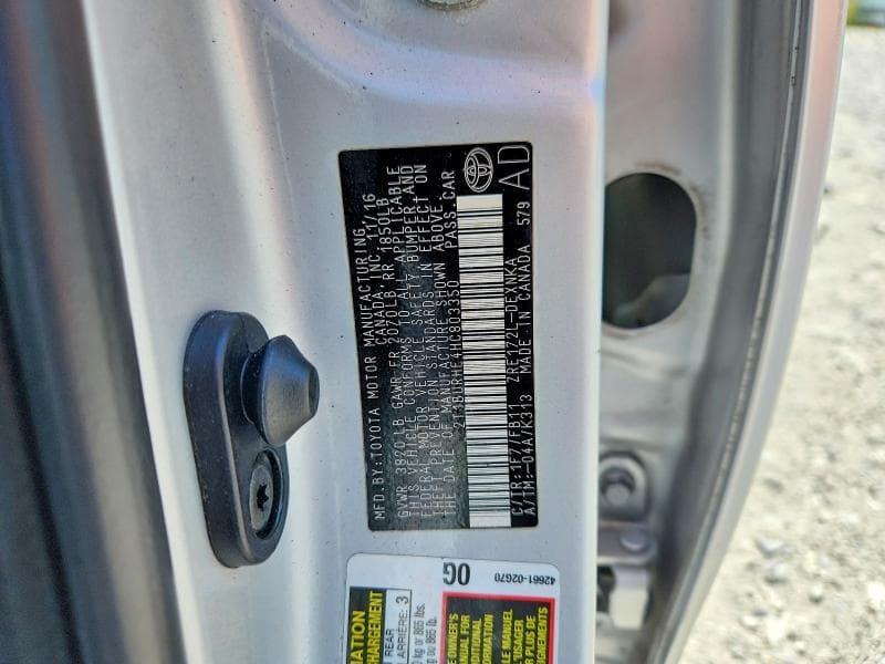 2017 TOYOTA COROLLA LE 13