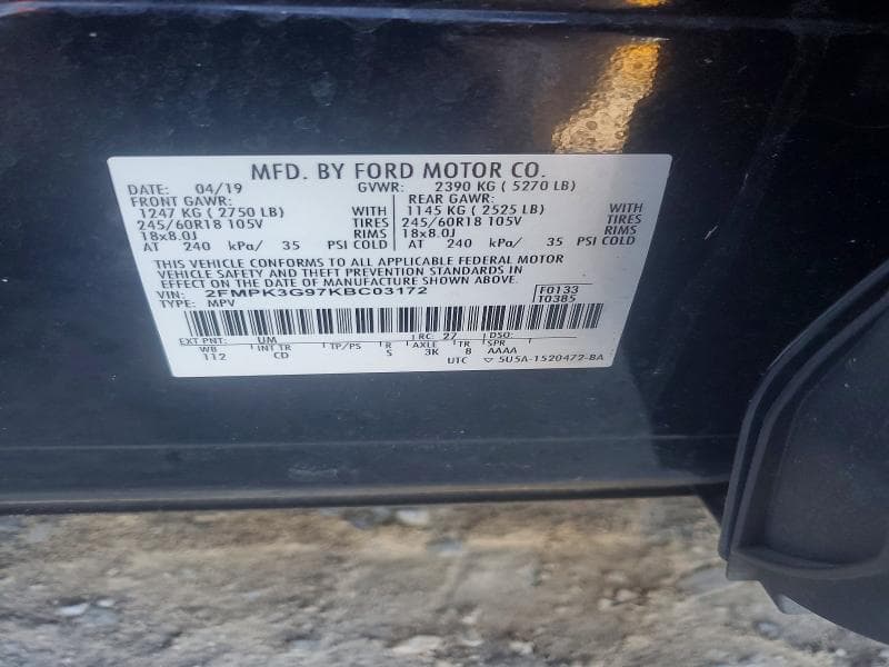 2019 FORD EDGE SE 13