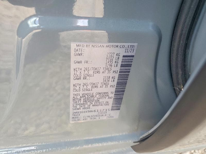 2024 NISSAN FRONTIER PRO-4X 12