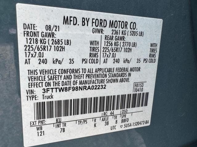 2022 FORD MAVERICK XL 10