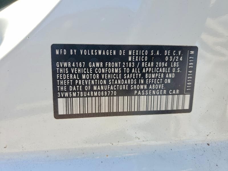 2024 VOLKSWAGEN JETTA S 12