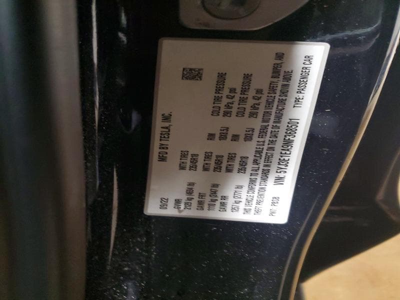 2022 TESLA MODEL 3 13