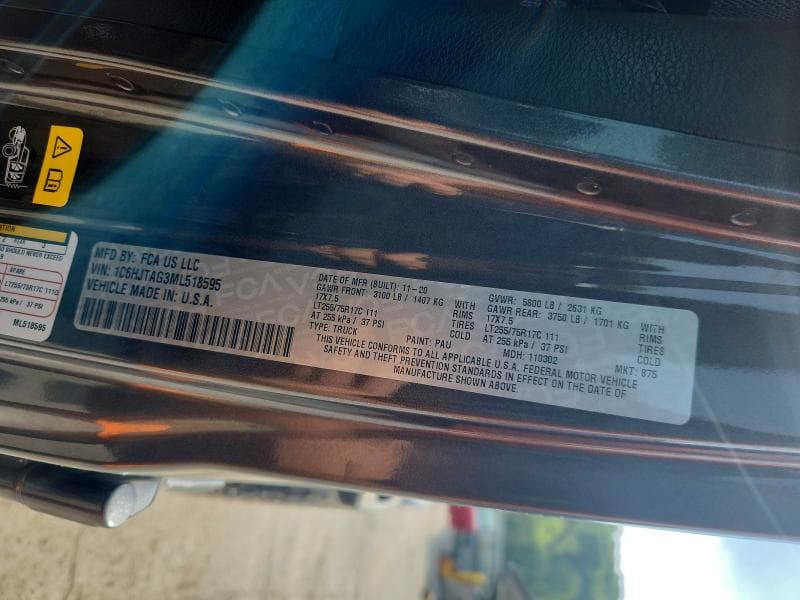 2021 JEEP GLADIATOR SPORT 12