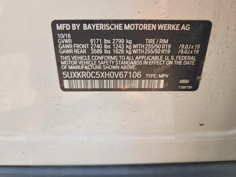 2017 BMW X5 XDRIVE35I 13