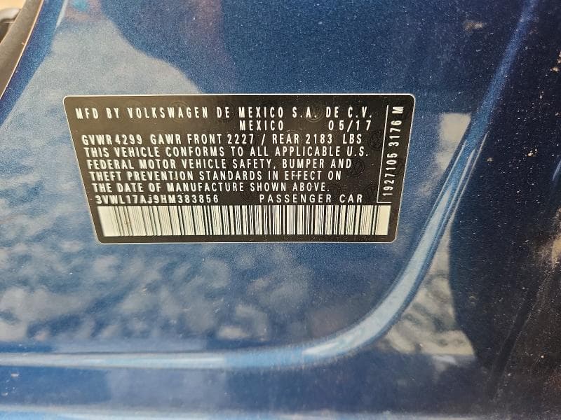 2017 VOLKSWAGEN JETTA SEL 12