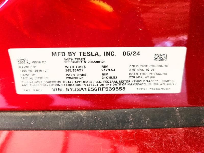 2024 TESLA MODEL S 13
