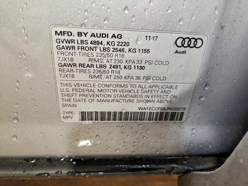 2018 AUDI Q3 PREMIUM 13