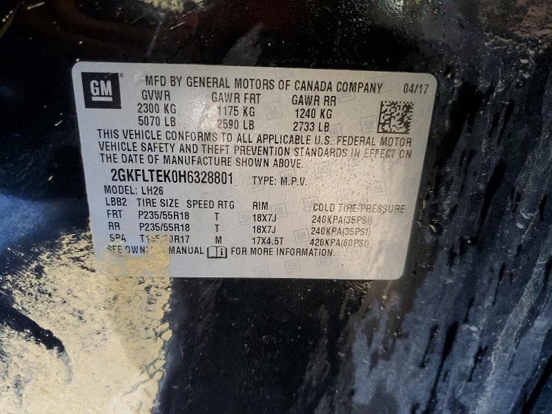 2017 GMC TERRAIN SLE 13