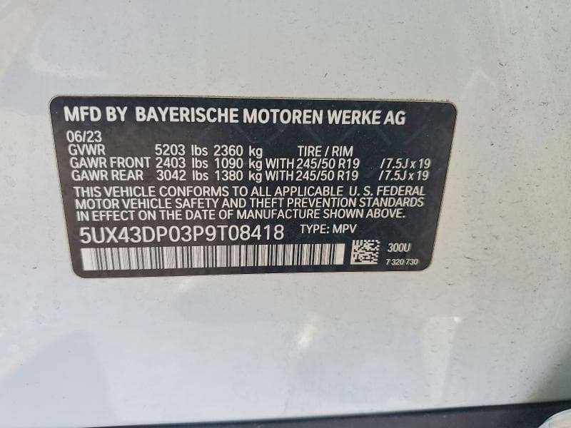 2023 BMW X3 SDRIVE30I 14