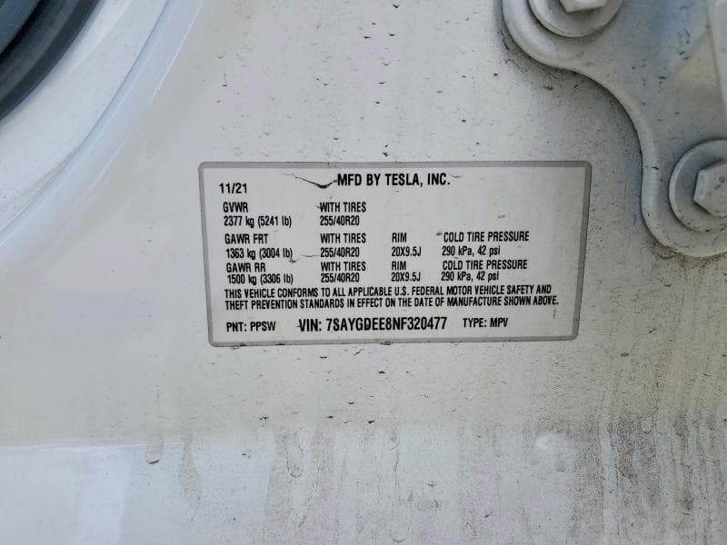 2022 TESLA MODEL Y 13