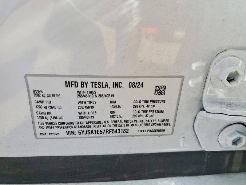 2024 TESLA MODEL S 13