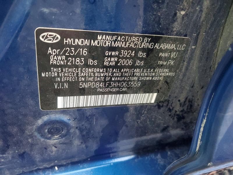 2017 HYUNDAI ELANTRA SE 12