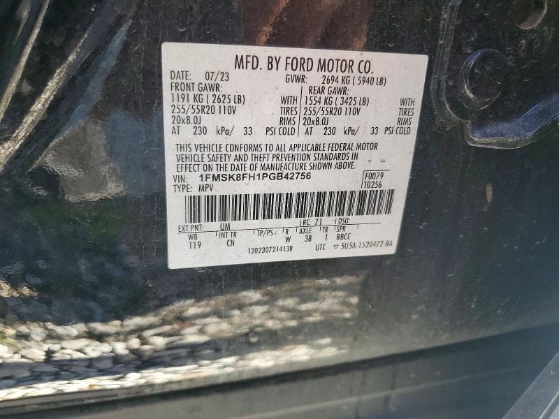 2023 FORD EXPLORER LIMITED 13