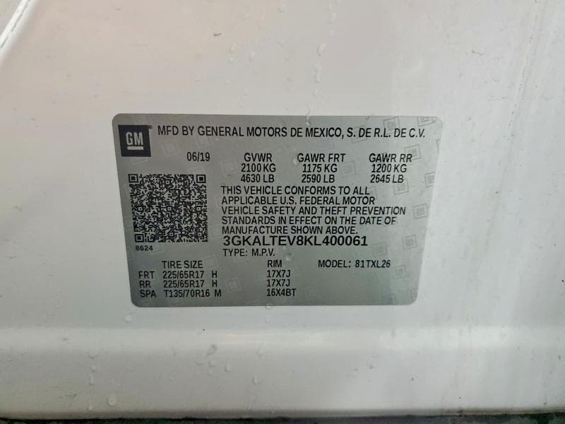 2019 GMC TERRAIN SLE 12