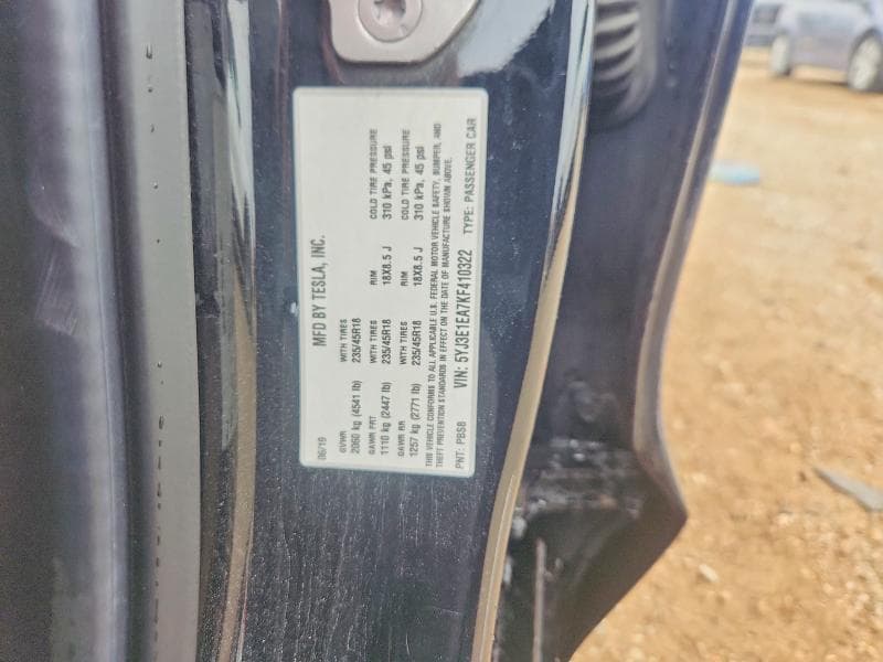 2019 TESLA MODEL 3 13