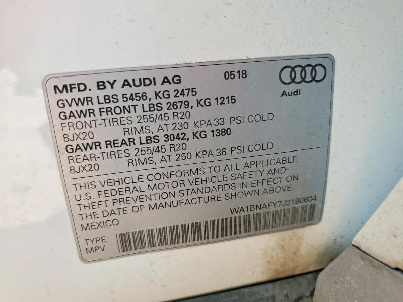 2018 AUDI Q5 PREMIUM PLUS 13