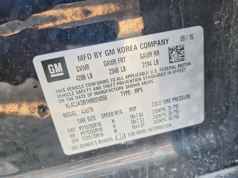 2017 BUICK ENCORE PREFERRED 13
