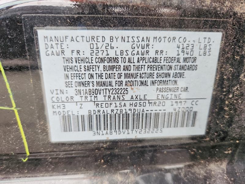 2026 NISSAN SENTRA SR 12