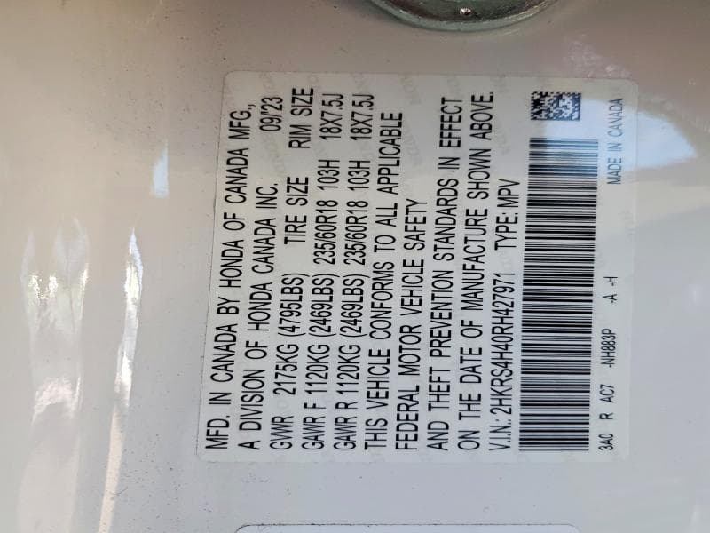 2024 HONDA CR-V EX 13