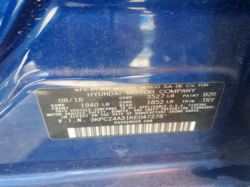 2019 HYUNDAI ACCENT SE 12