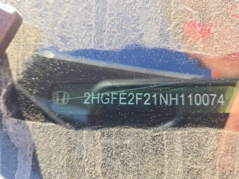2022 HONDA CIVIC LX 12