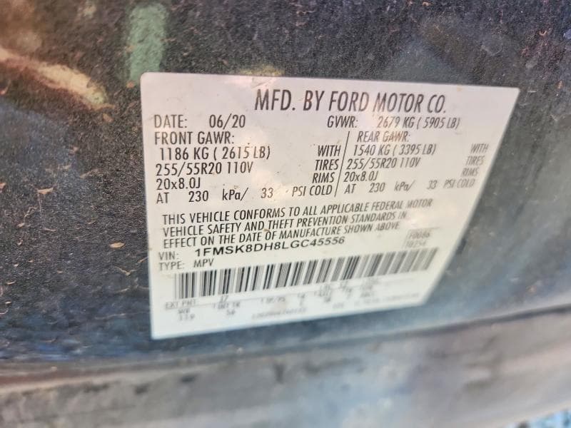 2020 FORD EXPLORER XLT 13