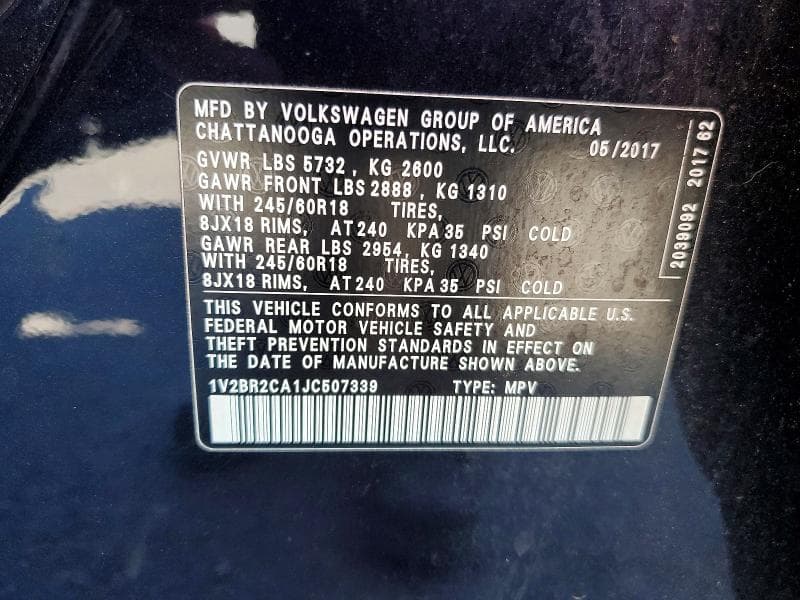 2018 VOLKSWAGEN ATLAS 13