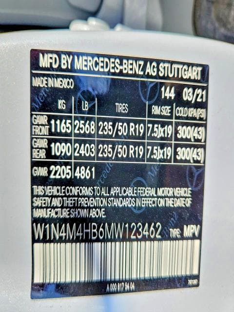 2021 MERCEDES-BENZ GLB 250 4MATIC 14