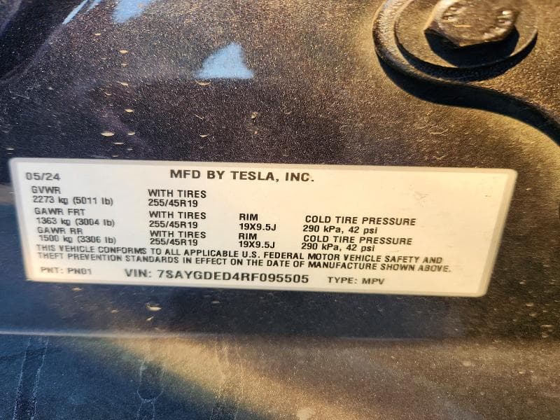 2024 TESLA MODEL Y 12