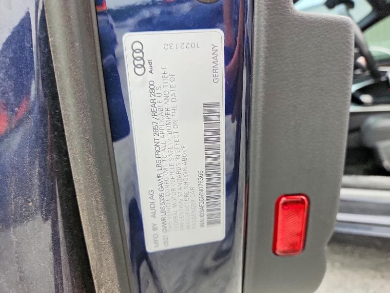 2021 AUDI A6 PREMIUM 12