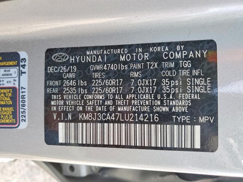 2020 HYUNDAI TUCSON VALUE 13