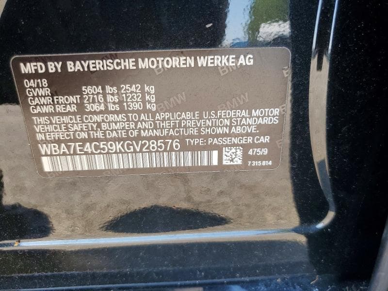 2019 BMW 740 XI 12