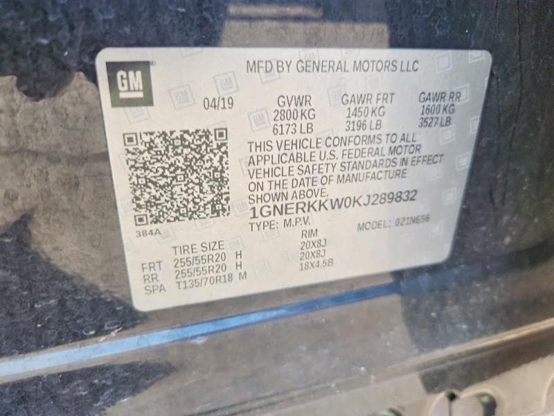 2019 CHEVROLET TRAVERSE PREMIER 14