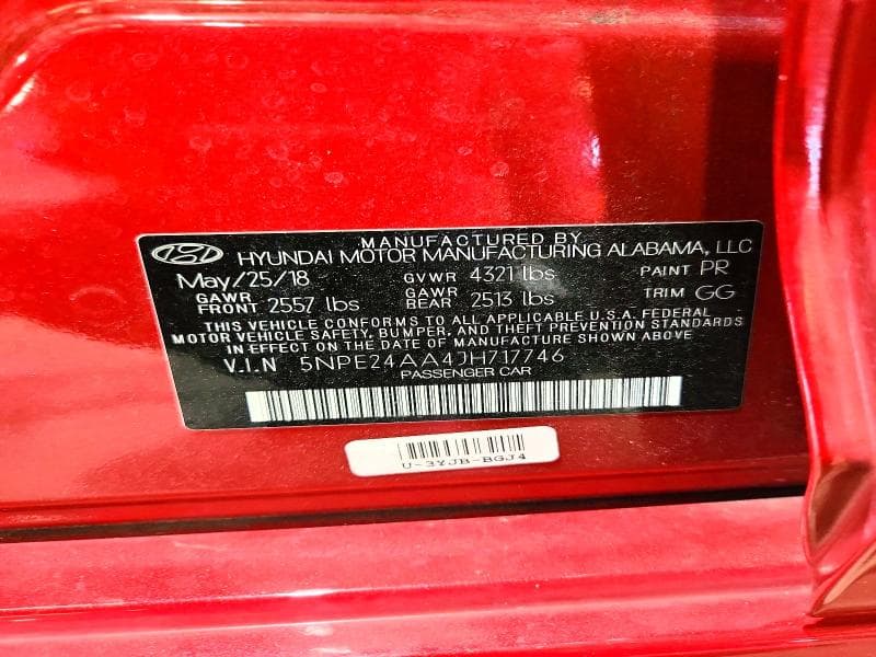2018 HYUNDAI SONATA ECO 12