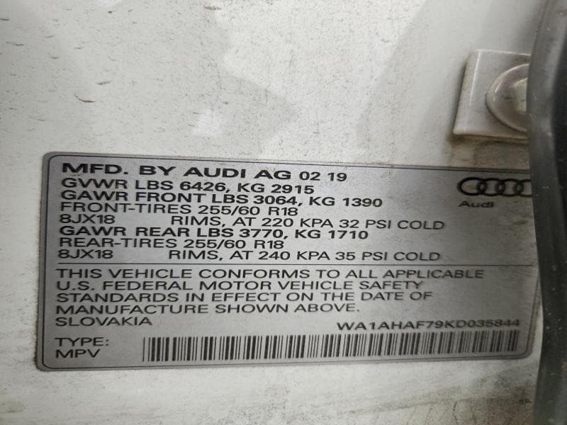 2019 AUDI Q7 PREMIUM 13